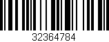 Código de barras (EAN, GTIN, SKU, ISBN): '32364784'