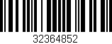 Código de barras (EAN, GTIN, SKU, ISBN): '32364852'