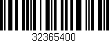Código de barras (EAN, GTIN, SKU, ISBN): '32365400'
