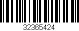 Código de barras (EAN, GTIN, SKU, ISBN): '32365424'