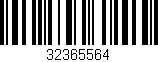 Código de barras (EAN, GTIN, SKU, ISBN): '32365564'