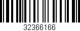 Código de barras (EAN, GTIN, SKU, ISBN): '32366166'