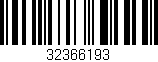 Código de barras (EAN, GTIN, SKU, ISBN): '32366193'