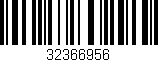 Código de barras (EAN, GTIN, SKU, ISBN): '32366956'