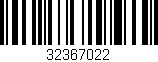 Código de barras (EAN, GTIN, SKU, ISBN): '32367022'