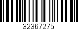 Código de barras (EAN, GTIN, SKU, ISBN): '32367275'