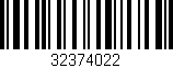 Código de barras (EAN, GTIN, SKU, ISBN): '32374022'