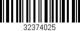 Código de barras (EAN, GTIN, SKU, ISBN): '32374025'