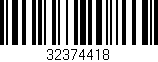 Código de barras (EAN, GTIN, SKU, ISBN): '32374418'