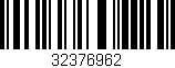 Código de barras (EAN, GTIN, SKU, ISBN): '32376962'