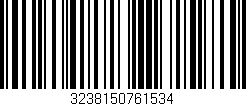 Código de barras (EAN, GTIN, SKU, ISBN): '3238150761534'