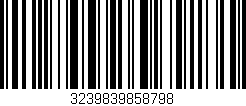 Código de barras (EAN, GTIN, SKU, ISBN): '3239839858798'
