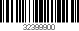 Código de barras (EAN, GTIN, SKU, ISBN): '32399900'