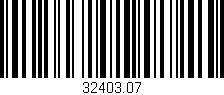 Código de barras (EAN, GTIN, SKU, ISBN): '32403.07'