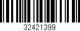Código de barras (EAN, GTIN, SKU, ISBN): '32421399'