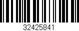 Código de barras (EAN, GTIN, SKU, ISBN): '32425841'