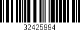 Código de barras (EAN, GTIN, SKU, ISBN): '32425994'