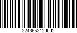 Código de barras (EAN, GTIN, SKU, ISBN): '3243653120092'
