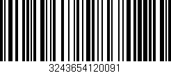 Código de barras (EAN, GTIN, SKU, ISBN): '3243654120091'