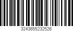 Código de barras (EAN, GTIN, SKU, ISBN): '3243655232526'