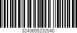 Código de barras (EAN, GTIN, SKU, ISBN): '3243655232540'
