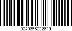 Código de barras (EAN, GTIN, SKU, ISBN): '3243655232670'