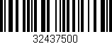 Código de barras (EAN, GTIN, SKU, ISBN): '32437500'