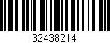 Código de barras (EAN, GTIN, SKU, ISBN): '32438214'