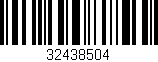 Código de barras (EAN, GTIN, SKU, ISBN): '32438504'