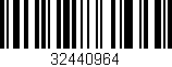 Código de barras (EAN, GTIN, SKU, ISBN): '32440964'