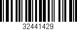 Código de barras (EAN, GTIN, SKU, ISBN): '32441429'