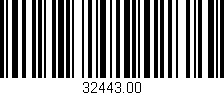 Código de barras (EAN, GTIN, SKU, ISBN): '32443.00'