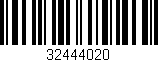 Código de barras (EAN, GTIN, SKU, ISBN): '32444020'