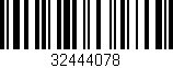 Código de barras (EAN, GTIN, SKU, ISBN): '32444078'