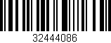 Código de barras (EAN, GTIN, SKU, ISBN): '32444086'