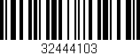 Código de barras (EAN, GTIN, SKU, ISBN): '32444103'