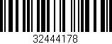 Código de barras (EAN, GTIN, SKU, ISBN): '32444178'