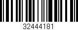 Código de barras (EAN, GTIN, SKU, ISBN): '32444181'
