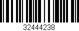 Código de barras (EAN, GTIN, SKU, ISBN): '32444238'