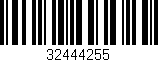 Código de barras (EAN, GTIN, SKU, ISBN): '32444255'