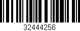 Código de barras (EAN, GTIN, SKU, ISBN): '32444256'