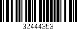 Código de barras (EAN, GTIN, SKU, ISBN): '32444353'