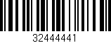 Código de barras (EAN, GTIN, SKU, ISBN): '32444441'