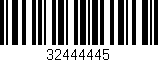 Código de barras (EAN, GTIN, SKU, ISBN): '32444445'