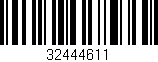 Código de barras (EAN, GTIN, SKU, ISBN): '32444611'