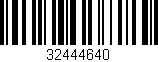 Código de barras (EAN, GTIN, SKU, ISBN): '32444640'