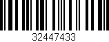 Código de barras (EAN, GTIN, SKU, ISBN): '32447433'