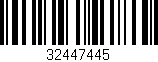 Código de barras (EAN, GTIN, SKU, ISBN): '32447445'