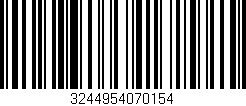 Código de barras (EAN, GTIN, SKU, ISBN): '3244954070154'