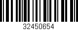 Código de barras (EAN, GTIN, SKU, ISBN): '32450654'